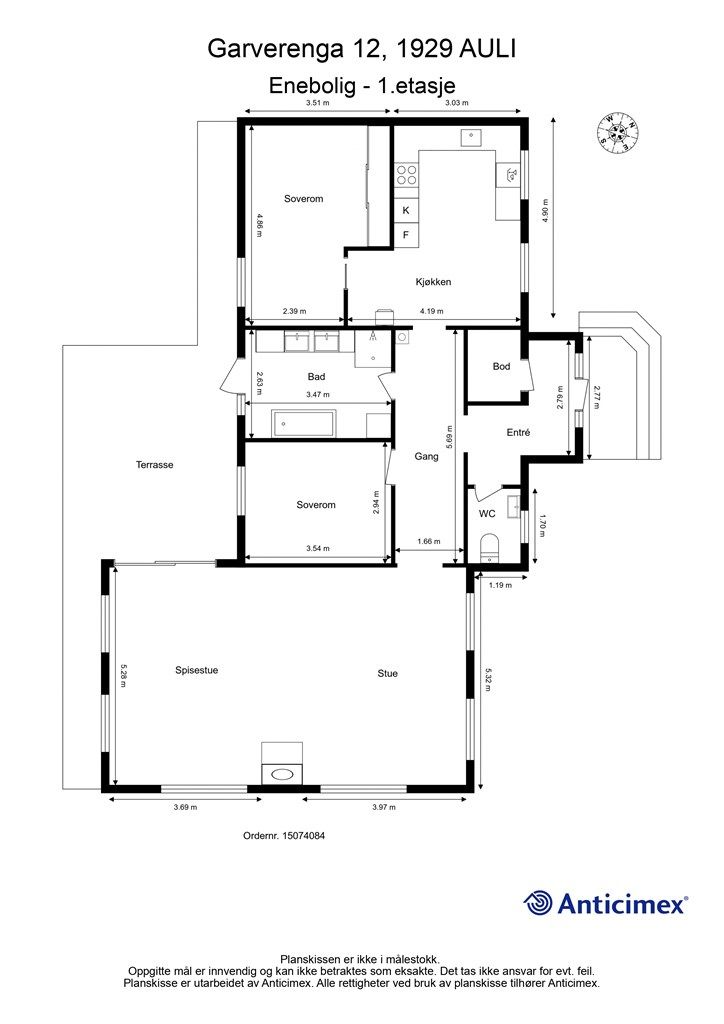 Plantegning - 1.etasje