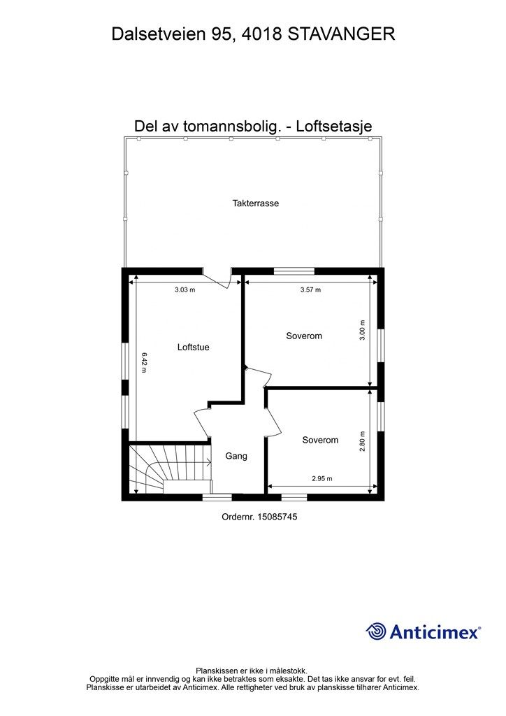 Plantegningolig 2. etasje.
