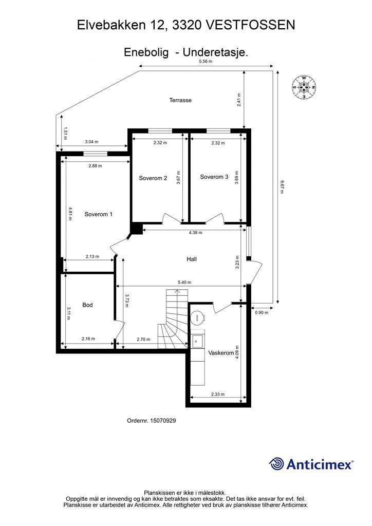 Plantegning underetasje