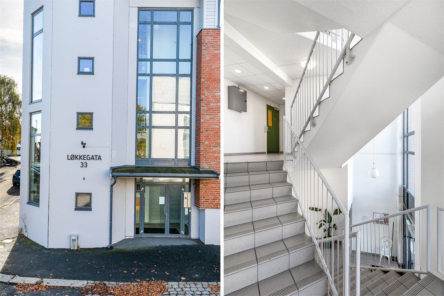 Heis i bygget gir enkel tilgang til alle etasjer, inkludert garasjeanlegget hvor leiligheten disponerer biloppstillingsplass.