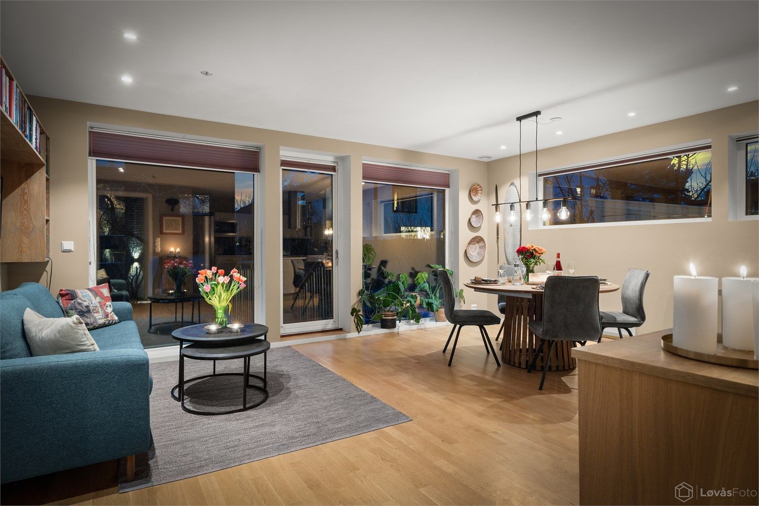 Den sosiale sonen er ideell for sammenkomster.