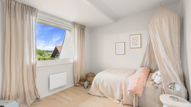 Dette soverommet ble etablert i det som opprinnelig var kjøkkenet, som del av en styregodkjent ombygging.