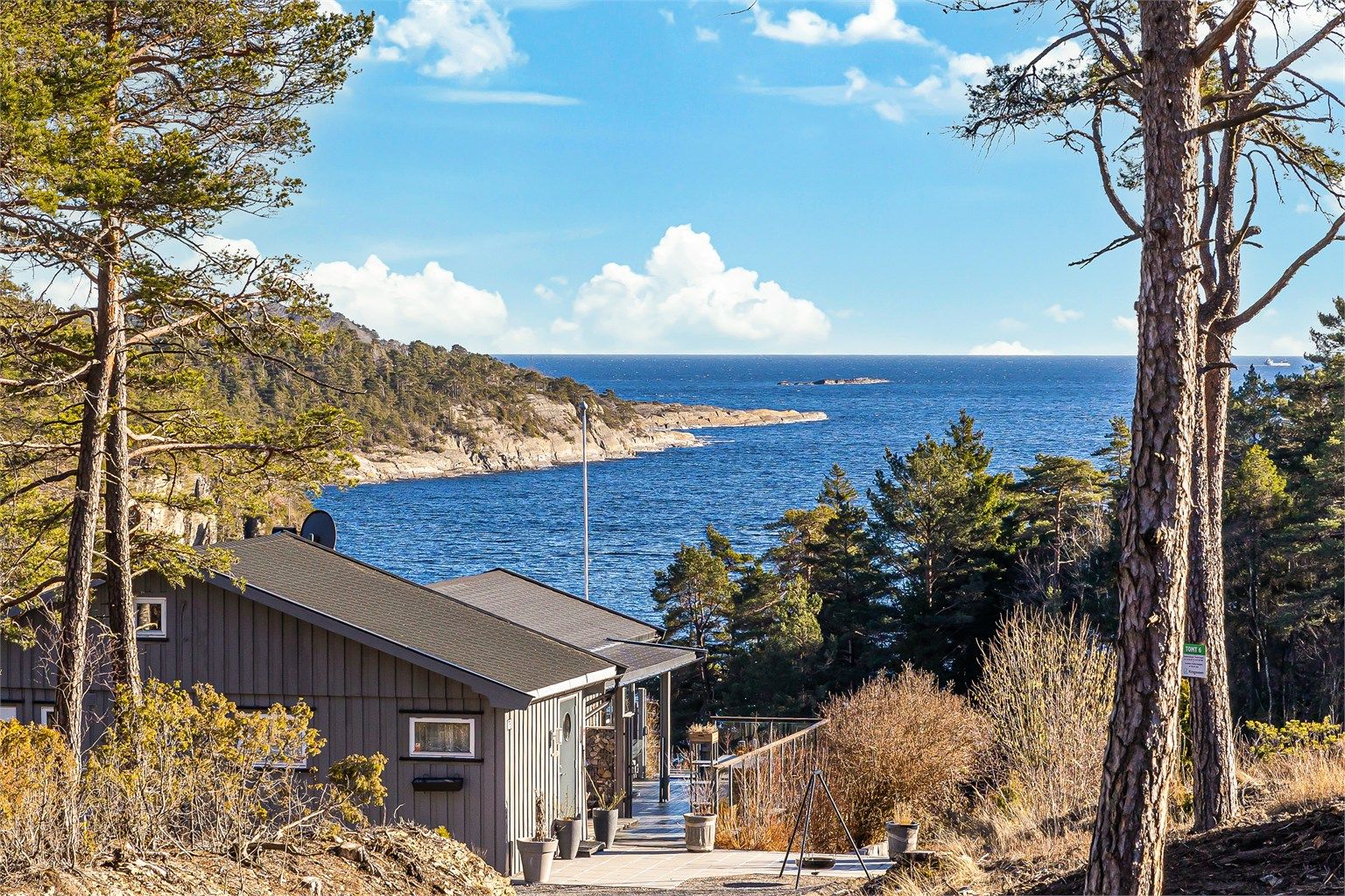 Flott utsikt fra tomt 5.