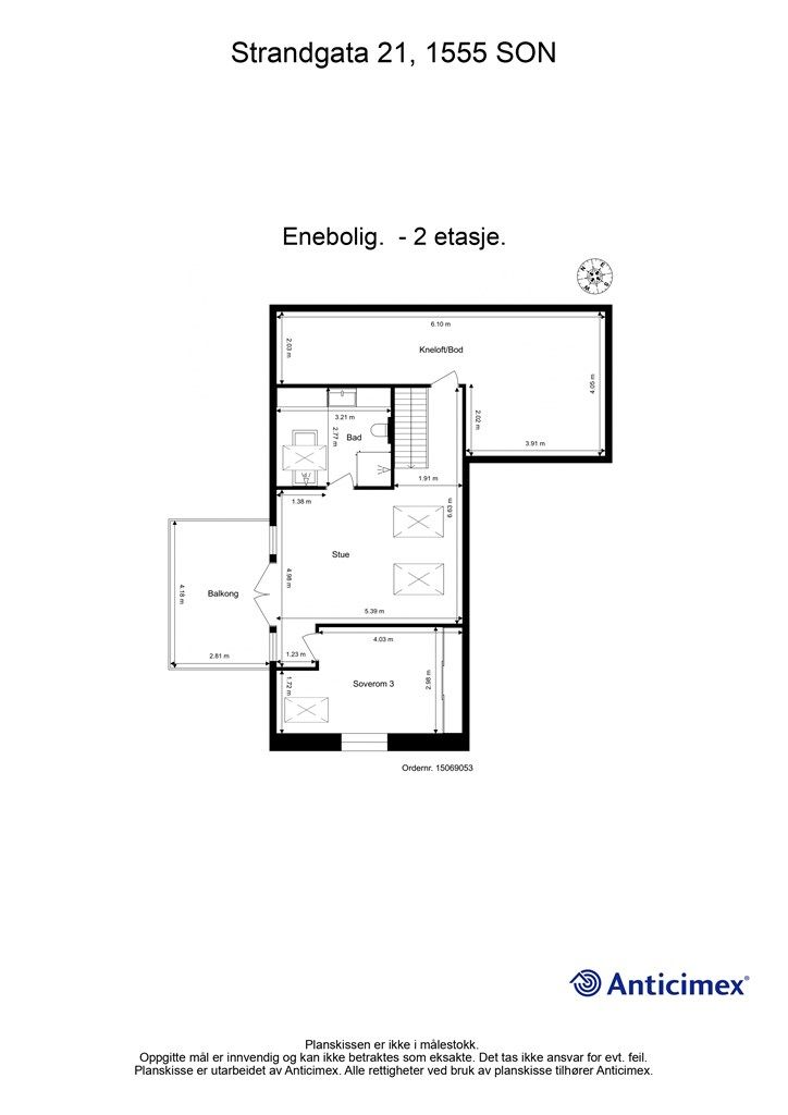 Plantegning 2 etasje