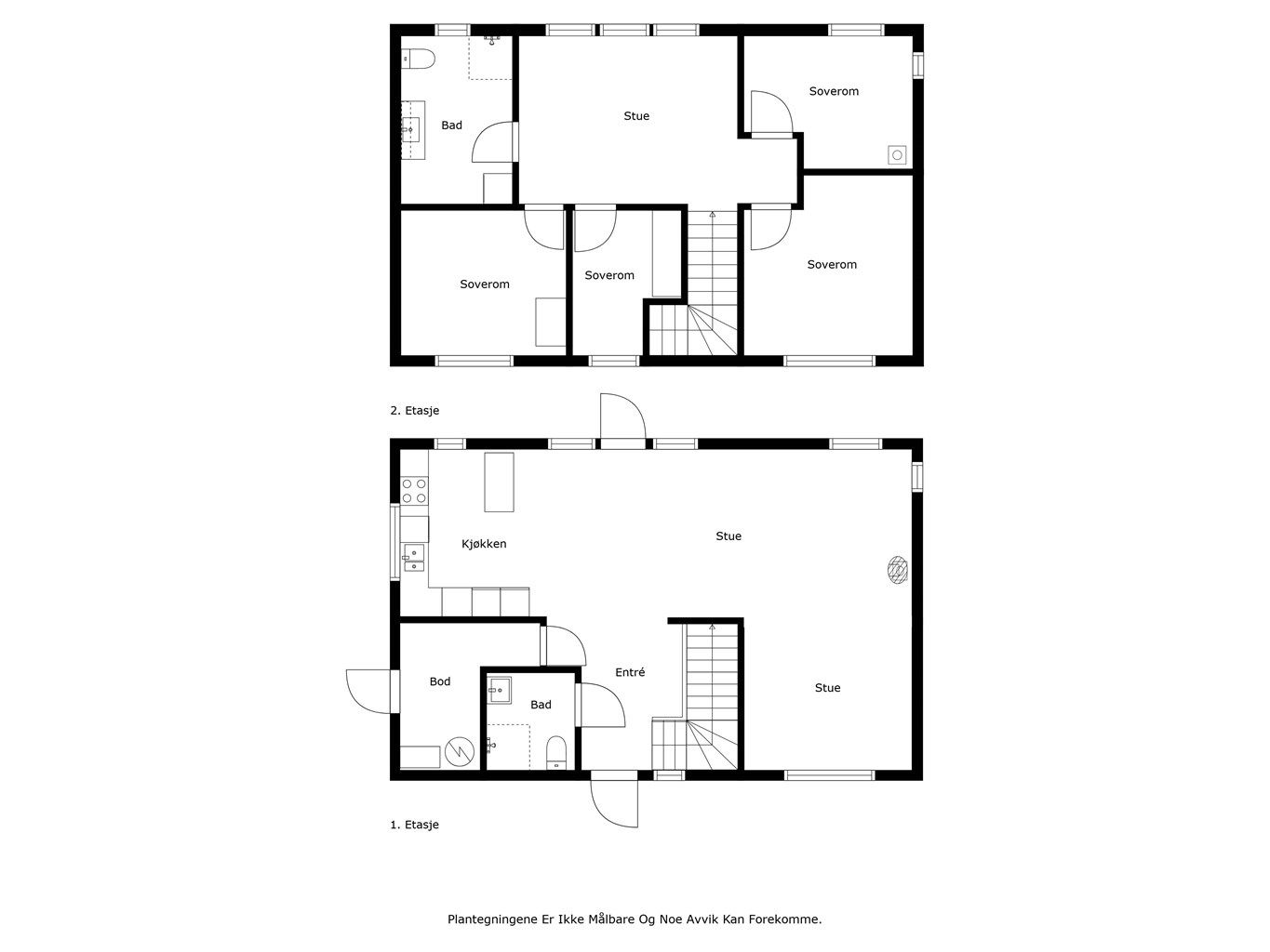 Plantegninger samlet. 