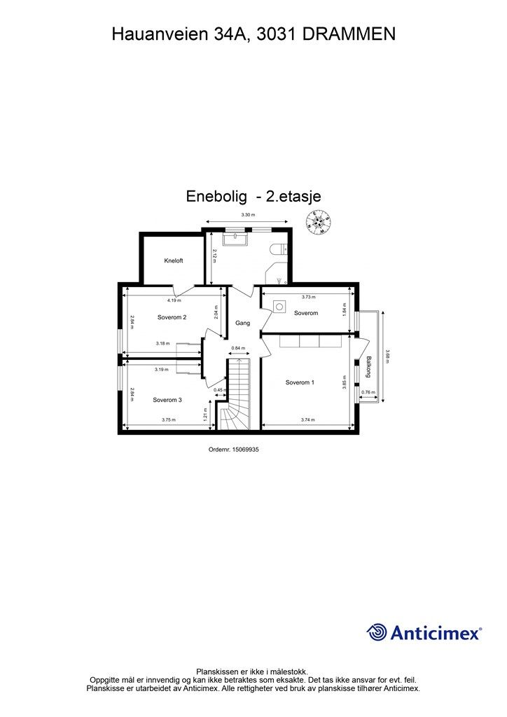 Plantegning - 2.etasje