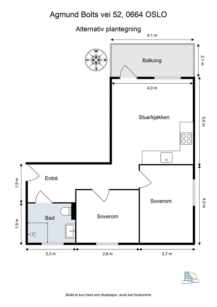 Alternativ plantegning.