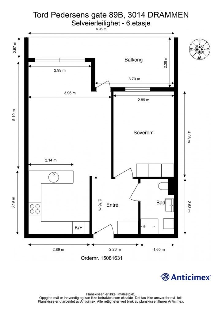 Plantegning - 6. etasje