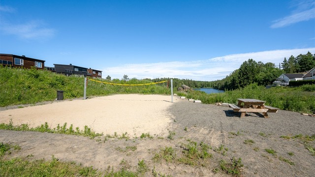 Trivelig friområde like nedenfor eiendommen