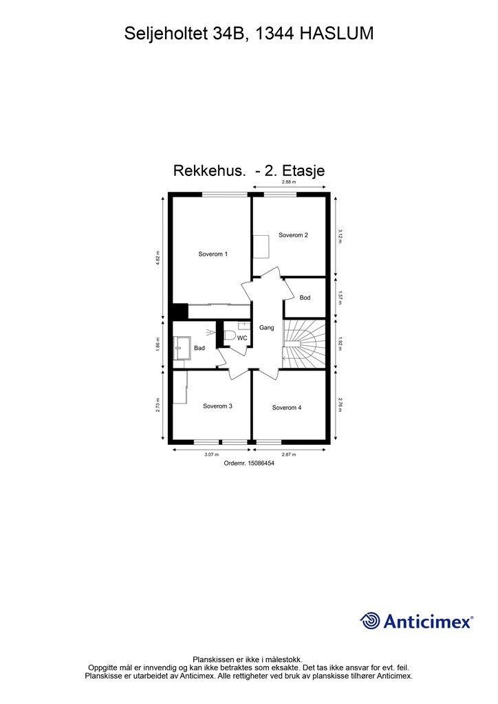 Plantegning 2. etasje