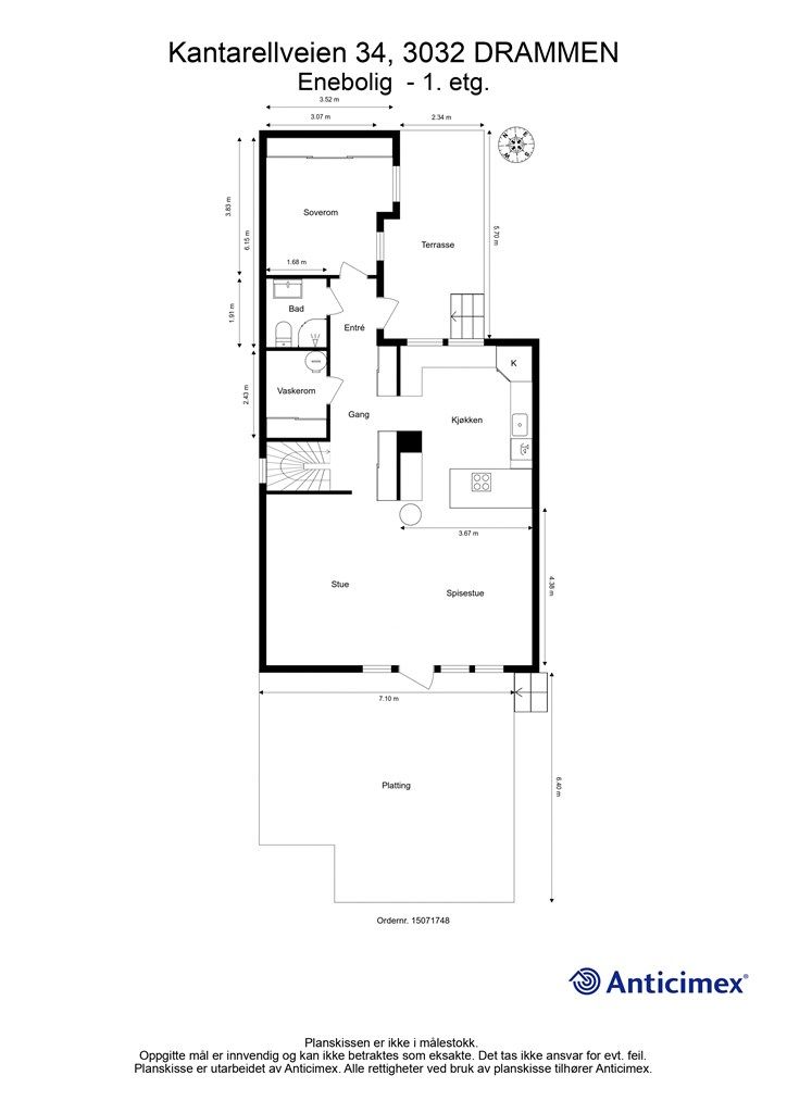 Plantegning - 1. etasje