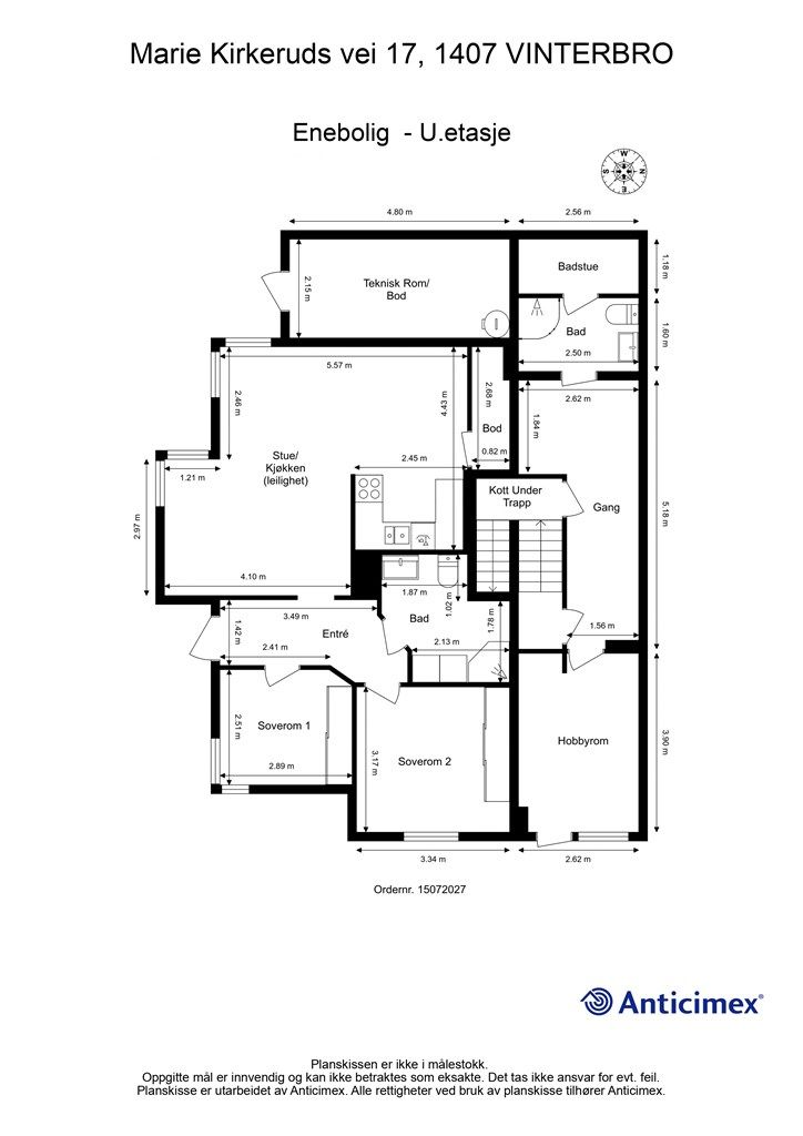 Plantegning - Underetasje