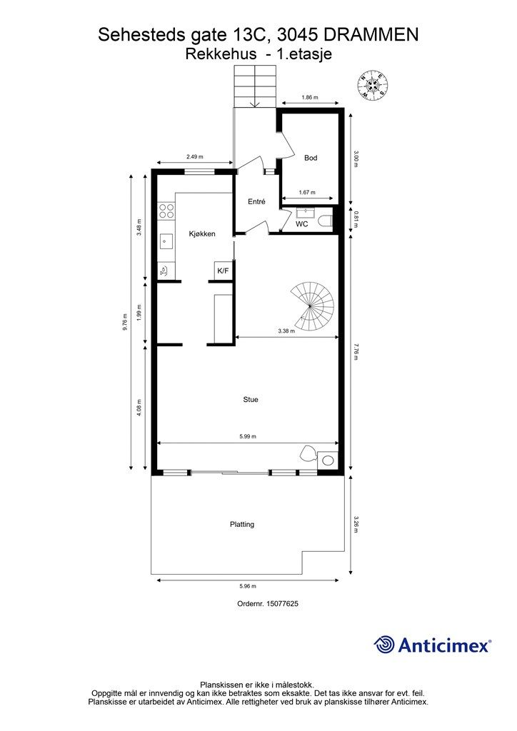 Plantegning - 1. etasje