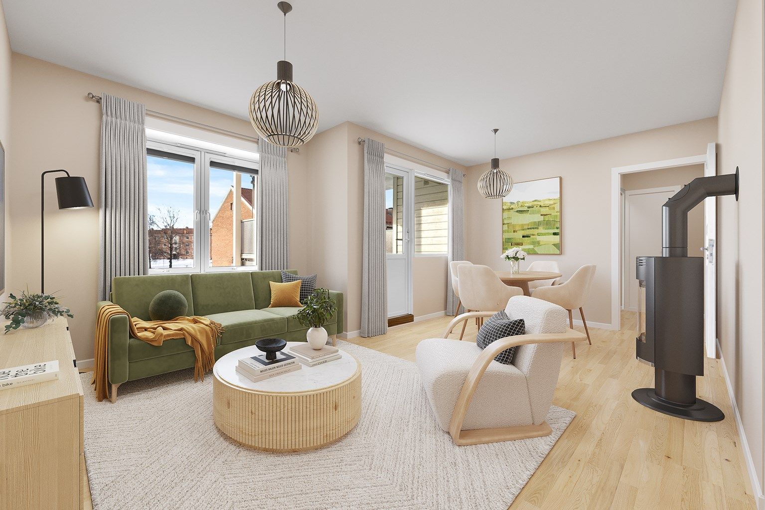 3-roms andelsleilighet med oppussingsbehov - Illustrasjonsbilde 