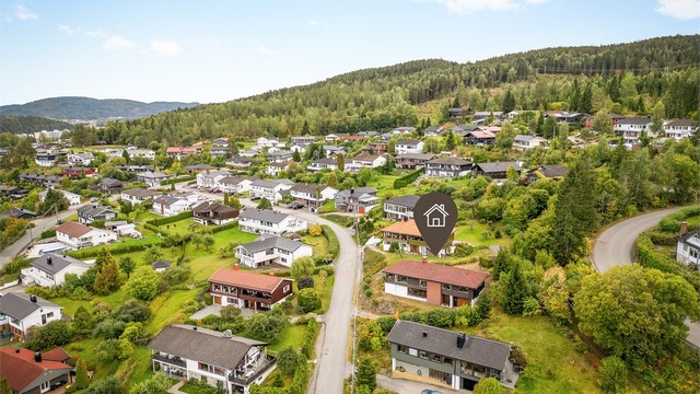 Boligen har en attraktiv samt rolig beliggenhet på Galterud. Foto: Stine Prøitz Jørgensen.