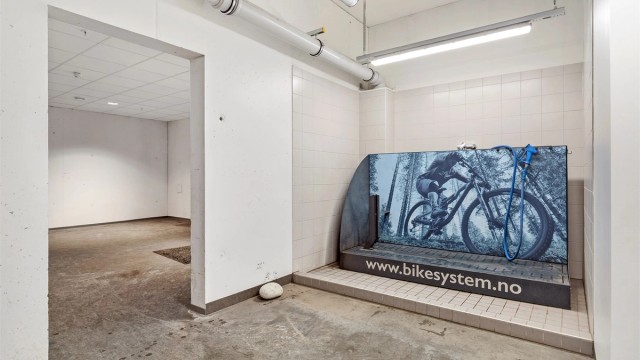 Tilgang til egen vaskestasjon i tilknytning til sykkelparkeringen