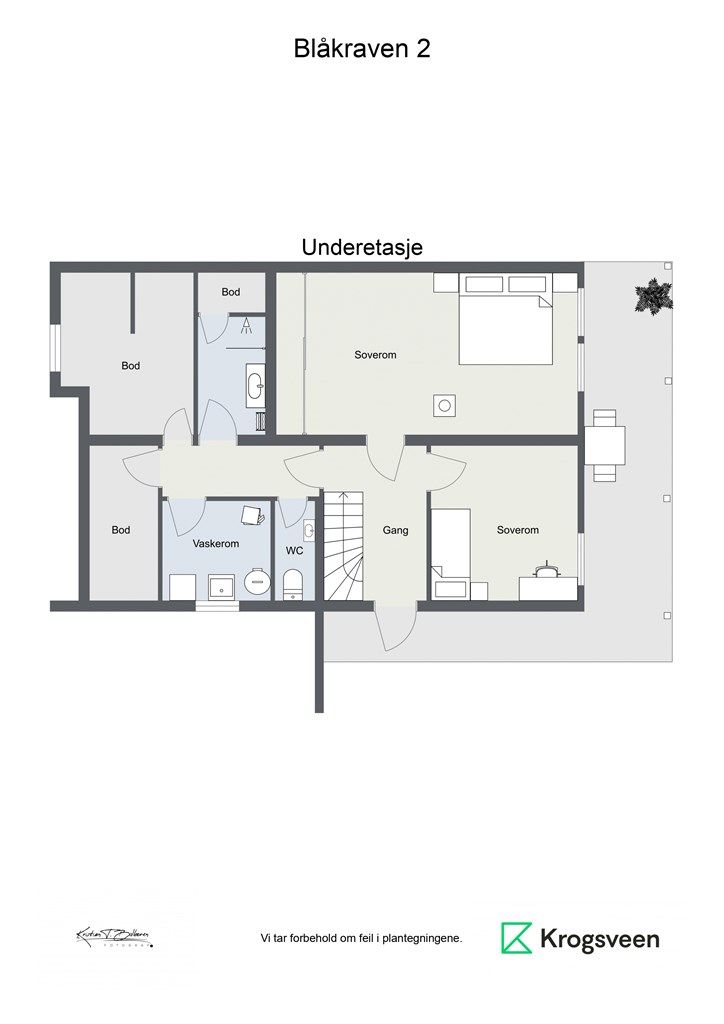 Blåkraven 2 -  Underetasje