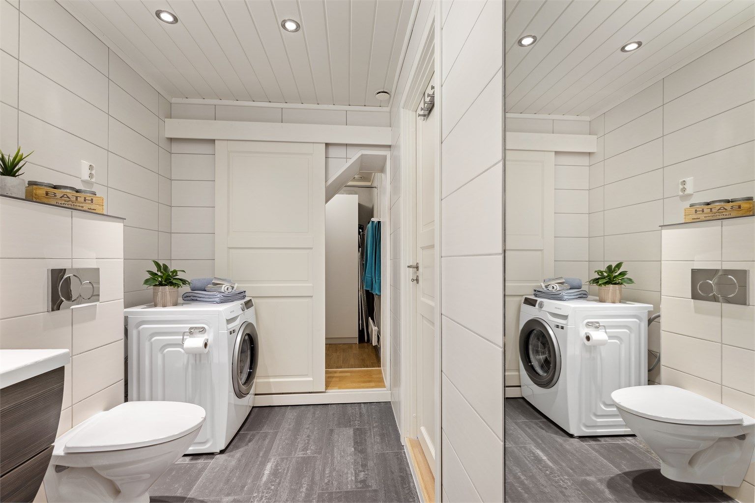 Badet mot bod/teknisk rom