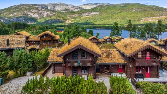 Eiendommen ligger fint og sentralt til i Vrådal Panorama.