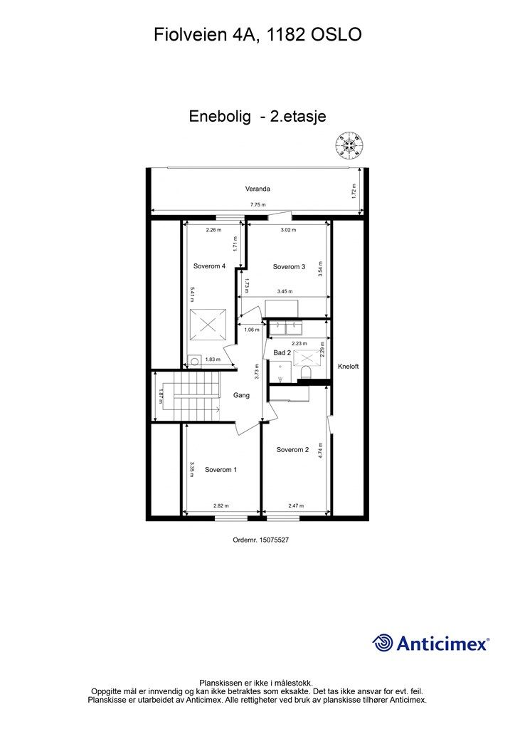 Plantegning - 2. etasje
