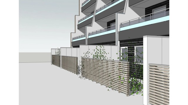 Illustrasjon av ny terrasse.