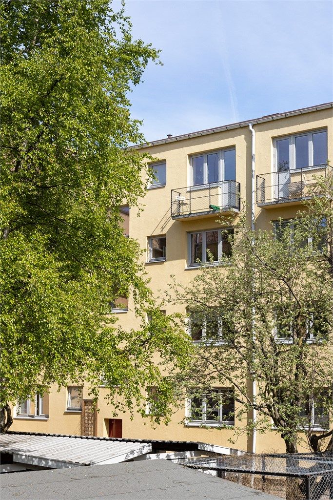 Leiligheten ligger fint til i byggets 3. etasje. Foto: Petter Tanum/TanumFoto