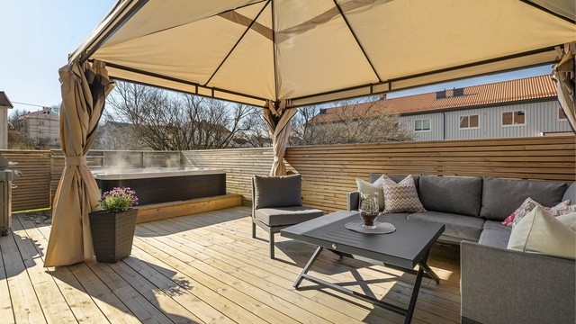 Terrassen er på hele 31 kvm