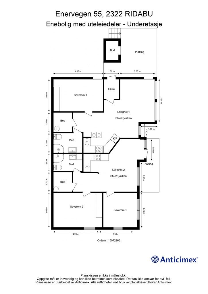 Plantegning - Underetasje