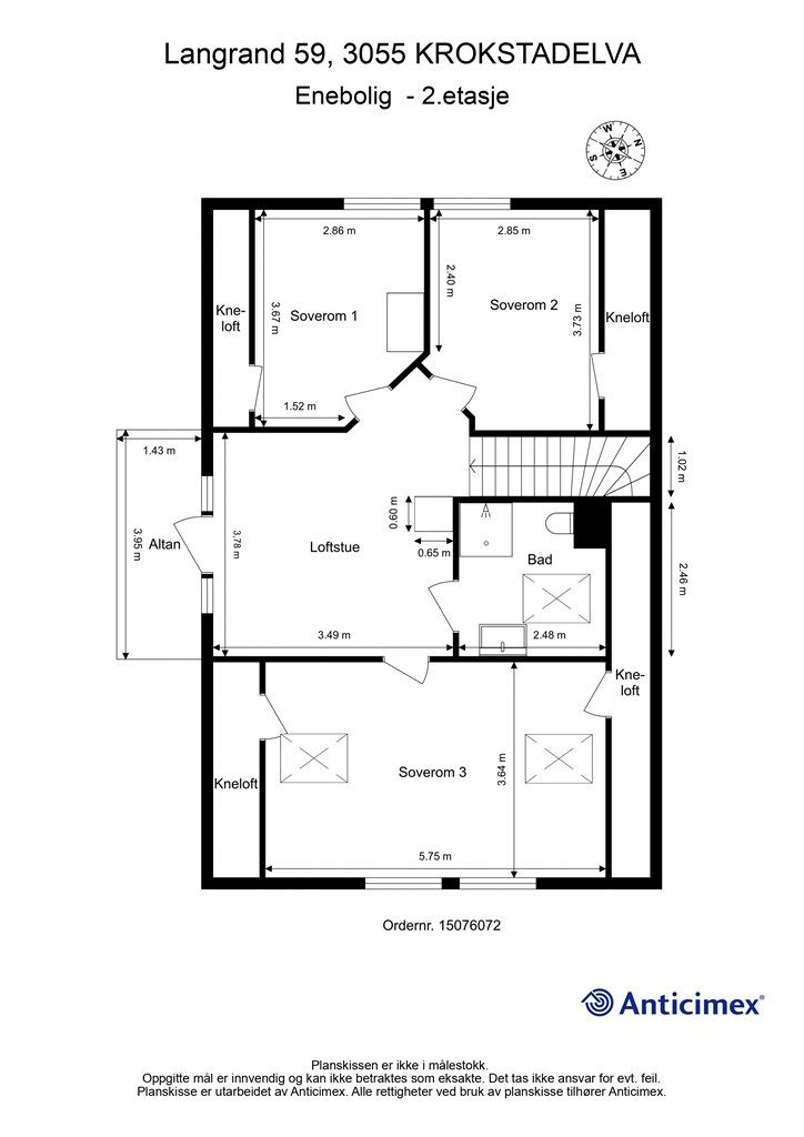 Plantegning - 2. etasje
