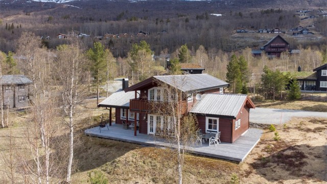 Velkommen til denne flotte fritidsboligen på Bjorli!
Foto: Jarle Osen