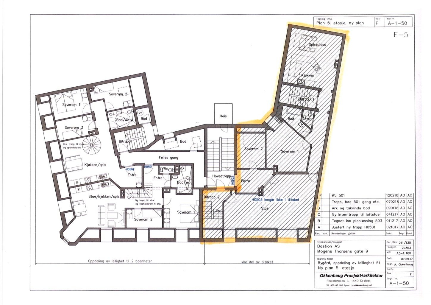 Planskisse 5. etg.