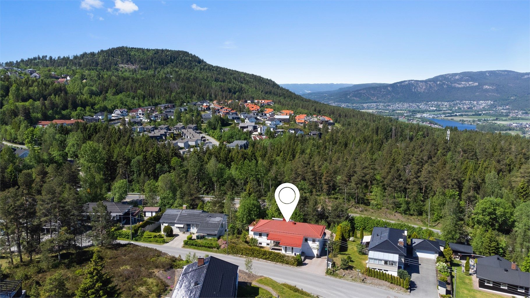 Attraktivt område i et barnevennlig boligfelt