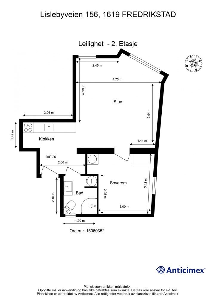 Planskissen er veiledende.