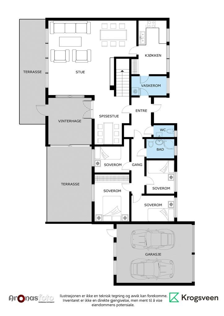 Plantegning hovedplanet