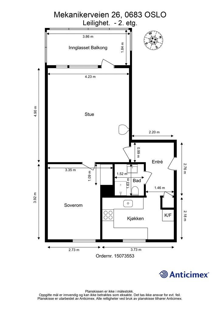 Plantegning, 2. etasje.