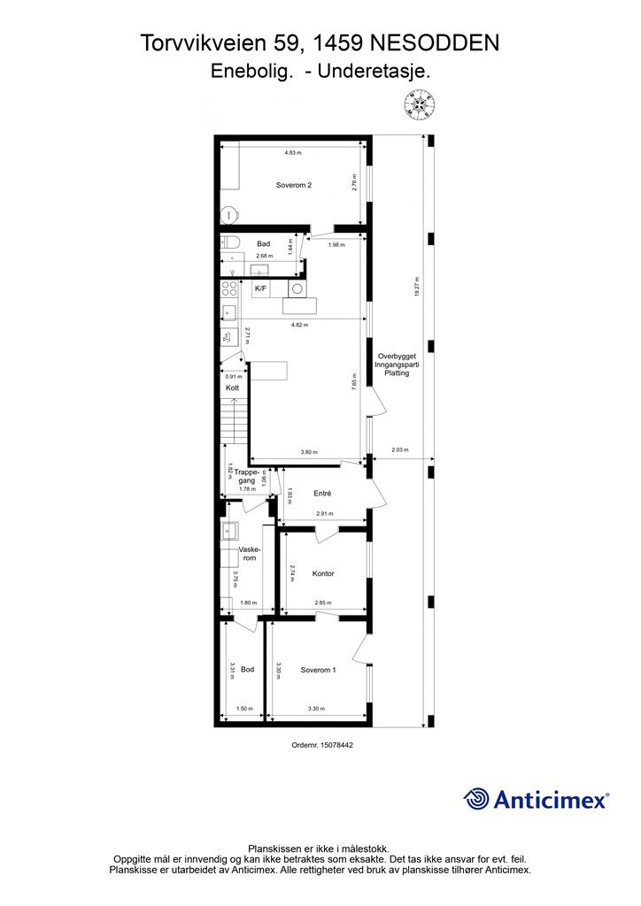 Plantegning U.etasje