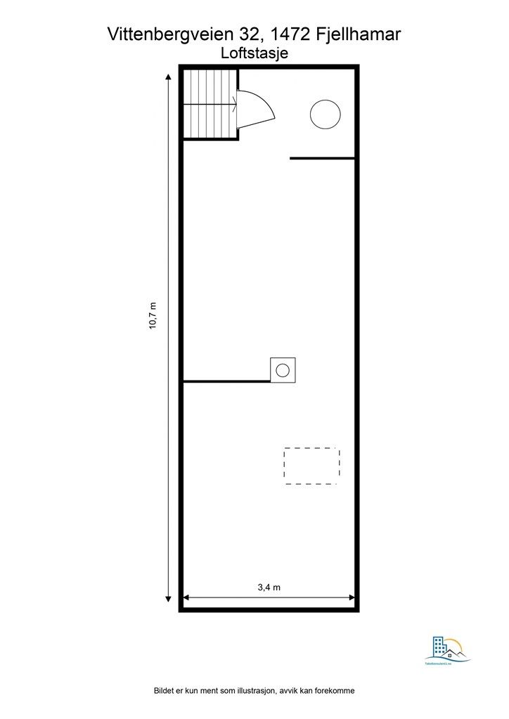 Plantegning- Loftstasje.