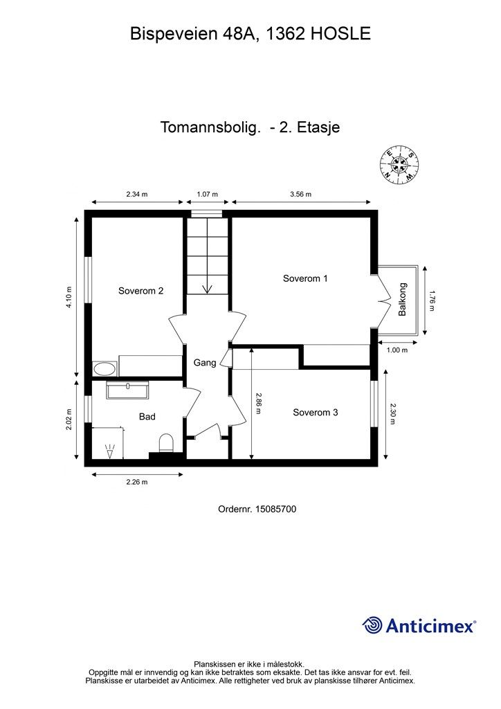 Plantegning 2. etasje