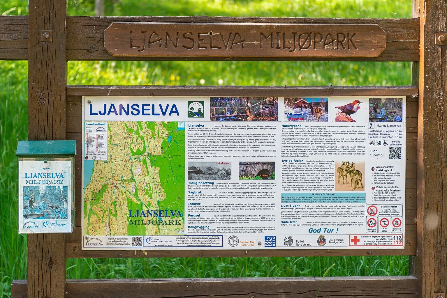 Ljanselva Miljøpark er en populær turdestinasjon i nærområdet.