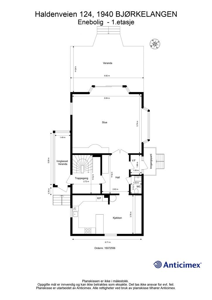 Plantegning - 1.etasje.