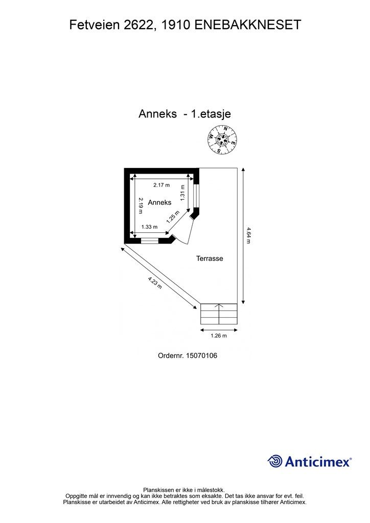 Plantegning anneks - 1.etasje