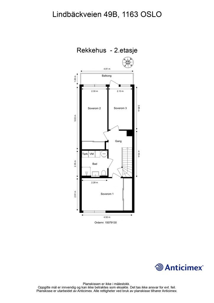 Plantegning - 2. etasje