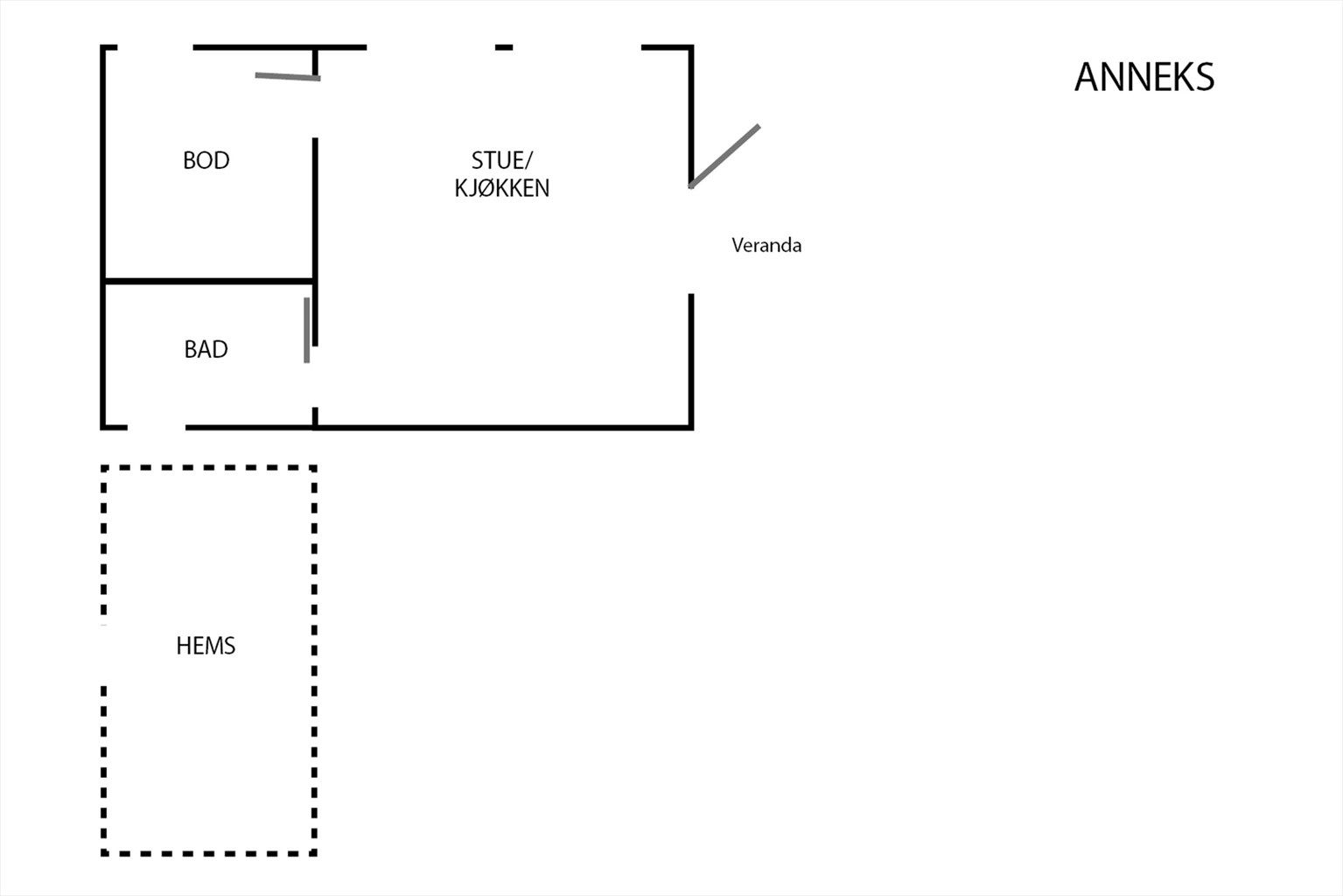 På eiendommen er det også et separat anneks.