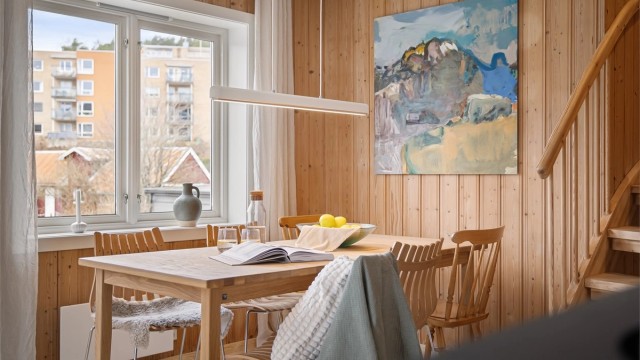 De store vinduene gir svært gode lysforhold