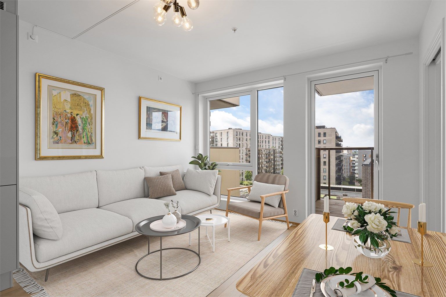 Velkommen til Nycoveien 6 - En lekker og moderne selveid leilighet fra 2021 i et attraktivt boligområde på Storo/Nydalen (digital styling) 