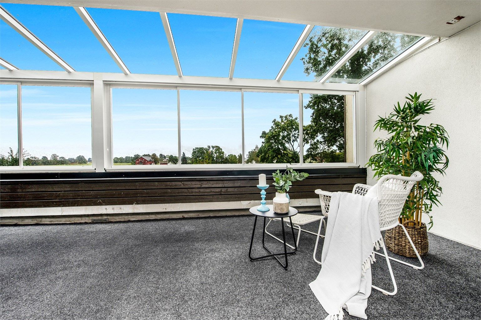 Terrasse med pen flott utsikt