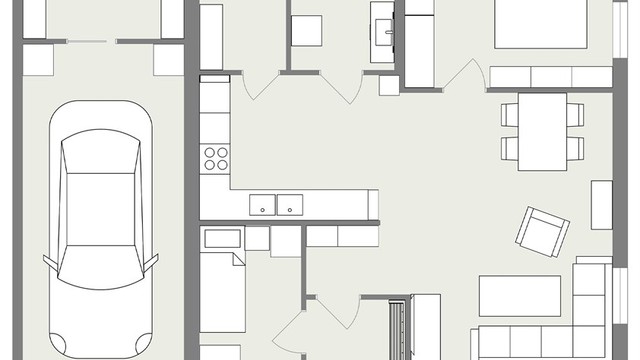 Underetasjen inneholder en separat utleiedel på 71 m² med ett soverom, bod innredet som soverom, stue/kjøkken, bad og en bod.