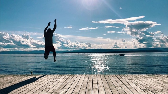 Kort vei til idylliske Strandpromenaden med badestrand og brygge