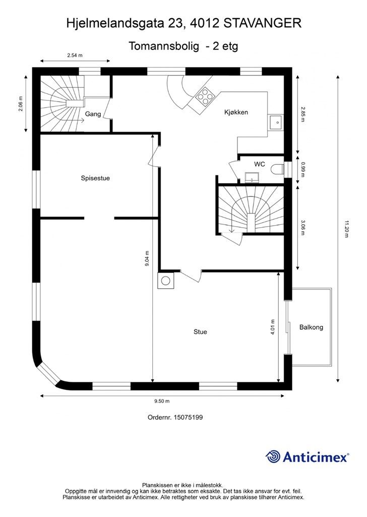 Plantegning 2. etasje