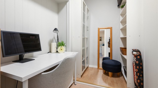 Det fleksible rommet gir ekstra lagringsplass i tillegg til kjellerboden.
